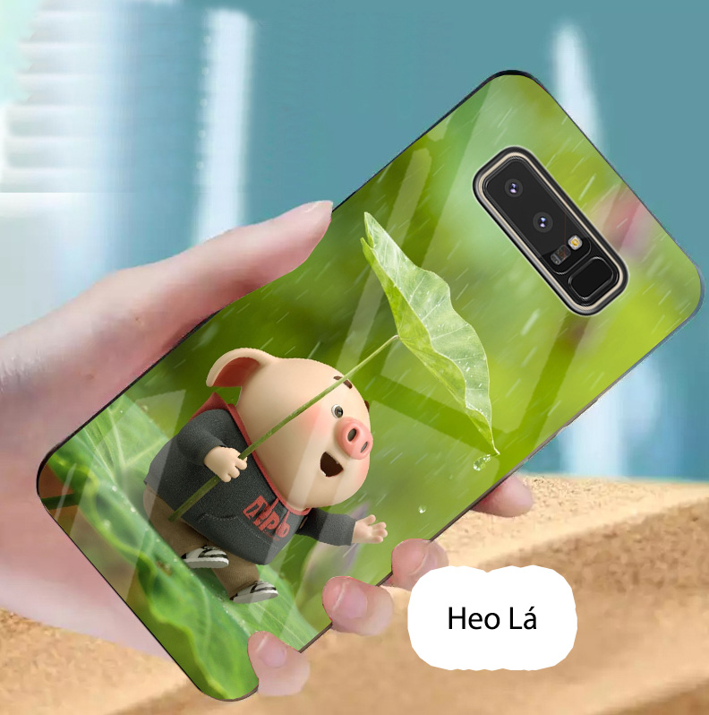 Ốp samsung note 8 mặt kính gương bóng