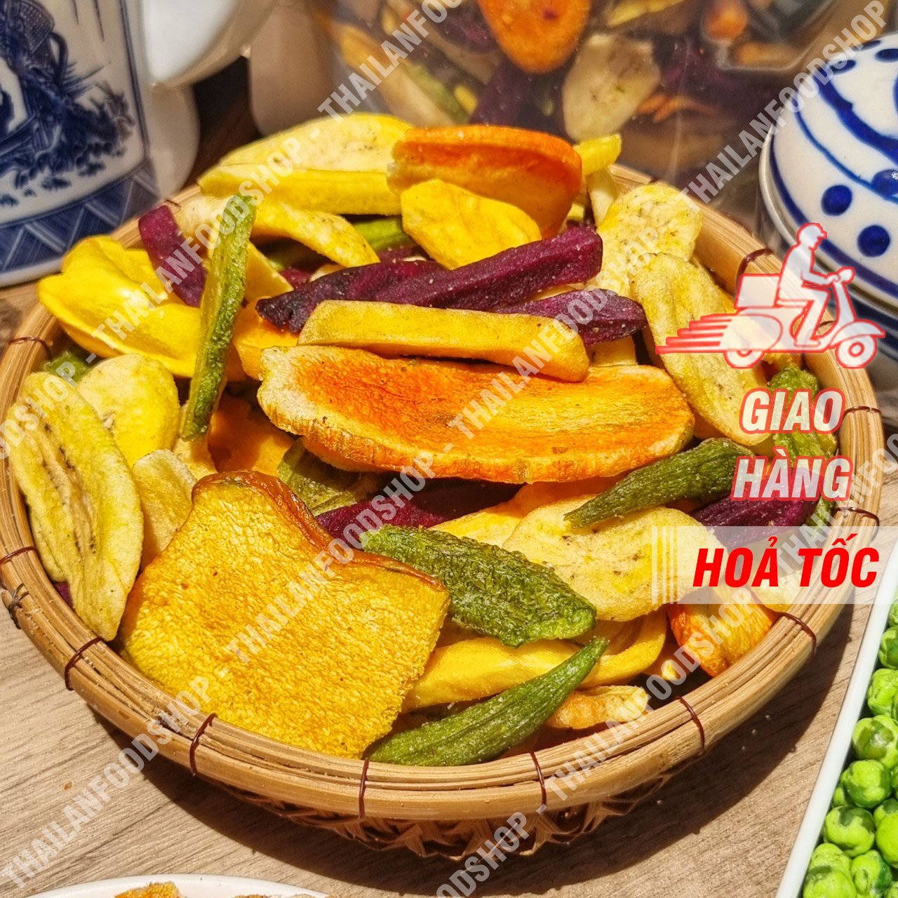 Trái Cây Rau Củ Sấy Thập Cẩm Túi 500gr