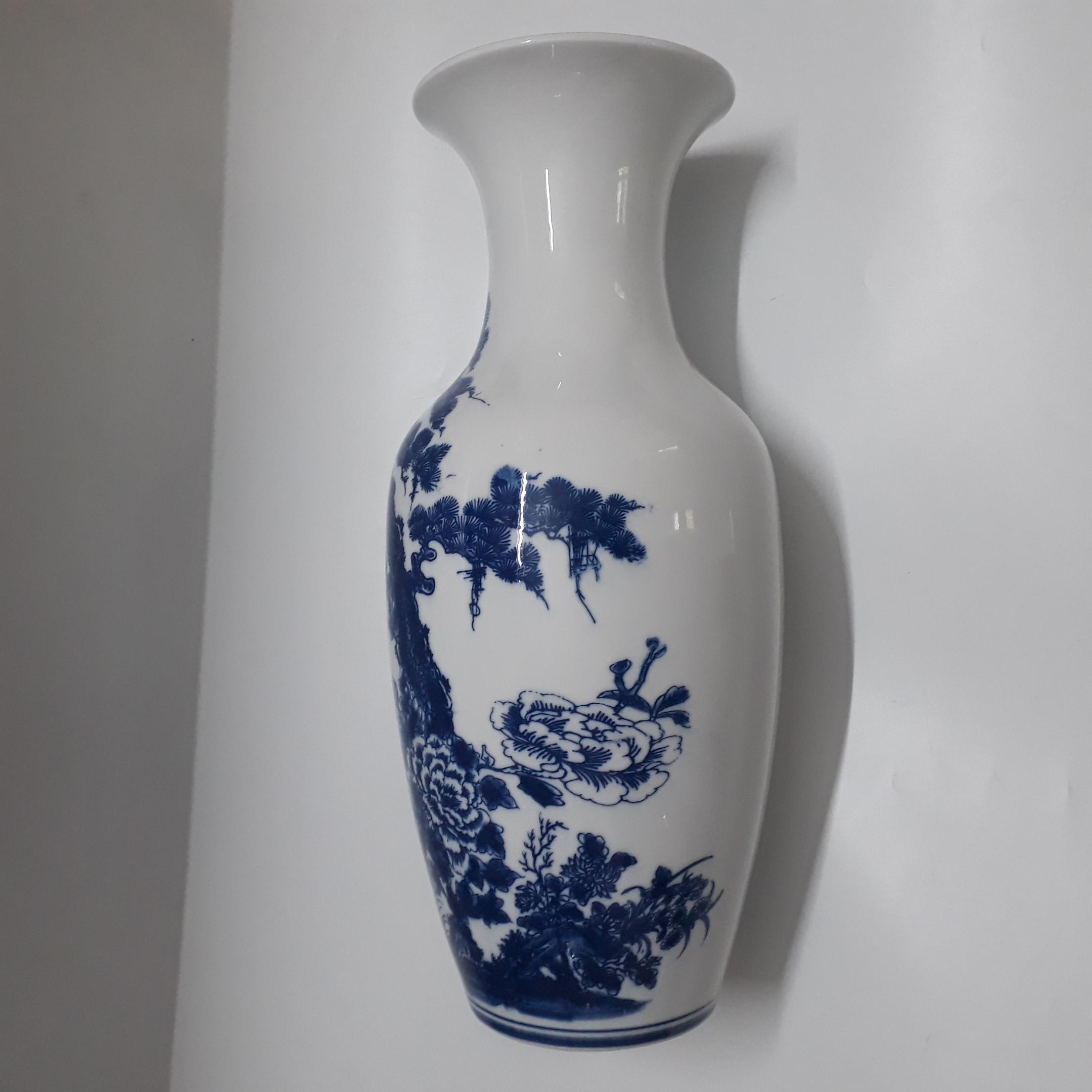 Lộc bình - Lọ hoa sứ Bát Tràng 58 cm