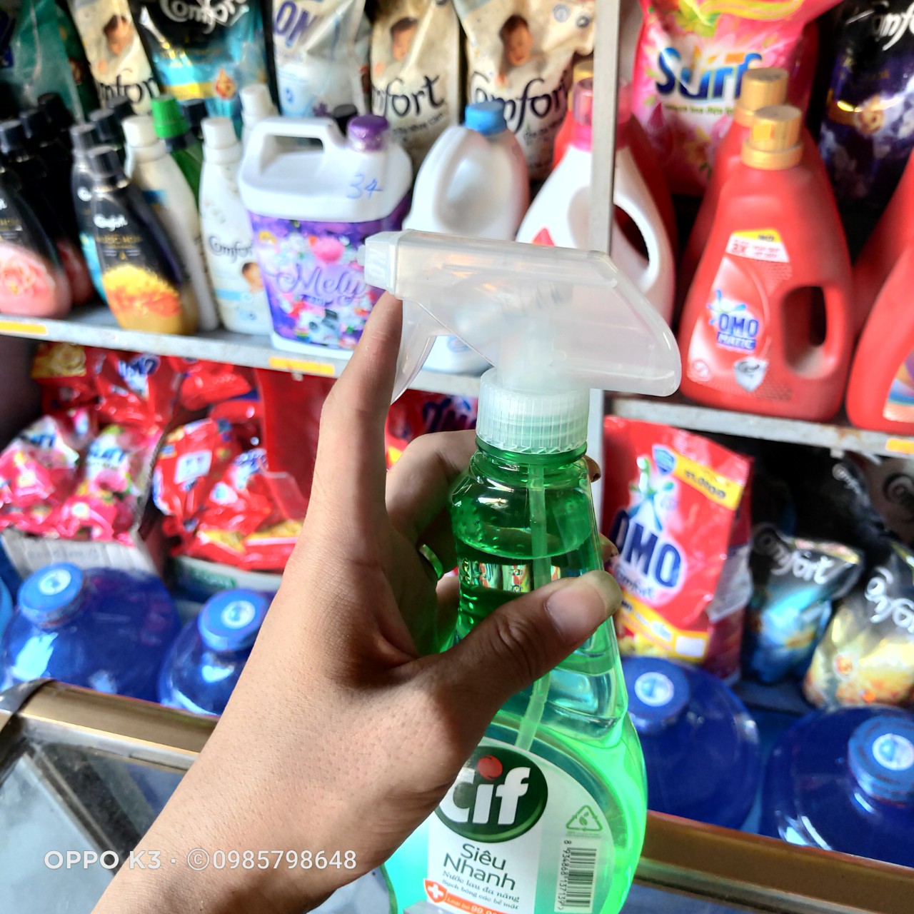 Nước lau đa năng Cif 520ml sạch các bề mặt