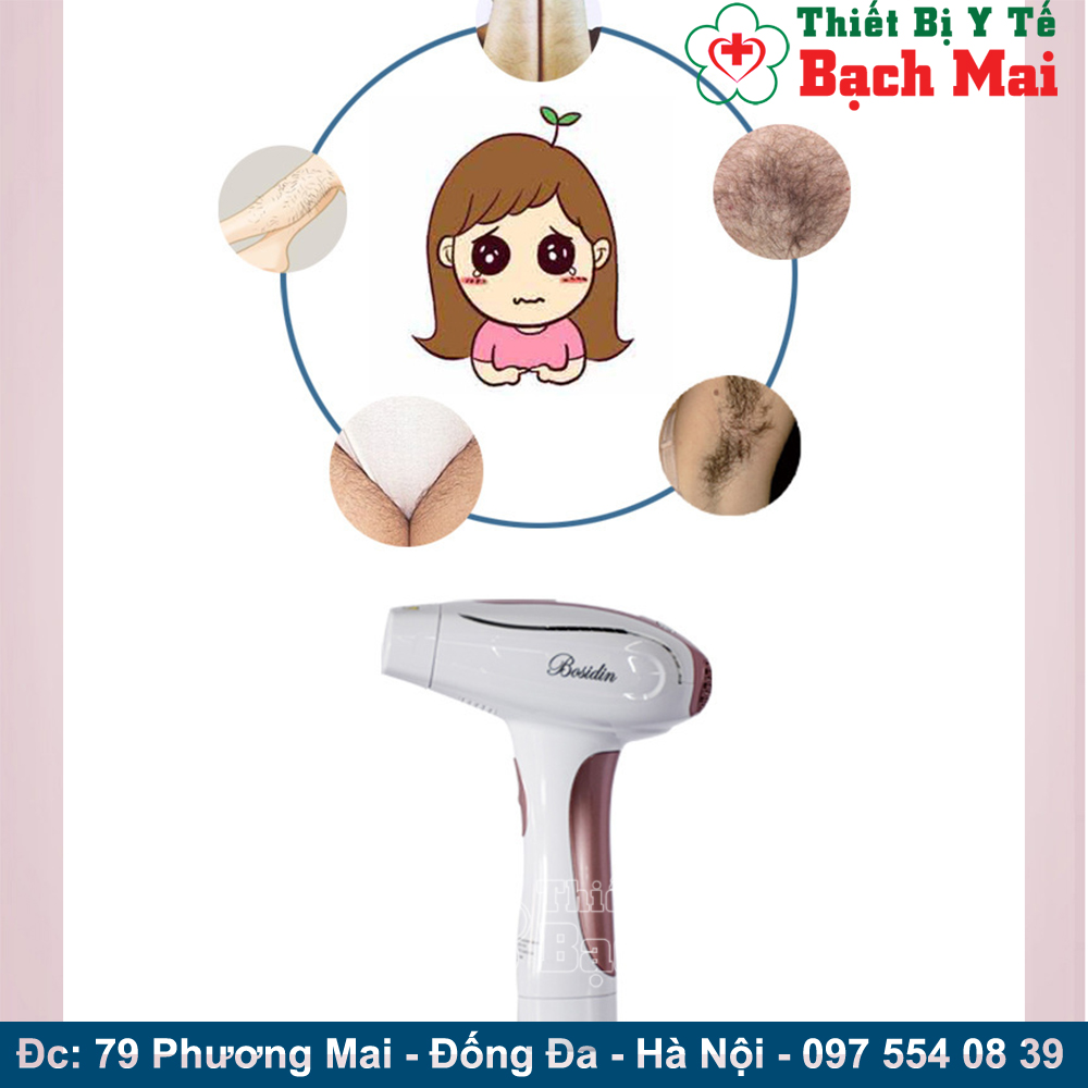 [BẢO HÀNH 12 THÁNG] Máy Triệt Lông Mini Bosidin D-1119 Anh Quốc