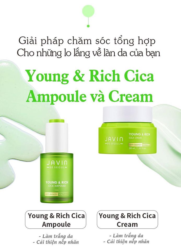 Combo mụn YOUNG&RICH CICA CREAM chính hãng