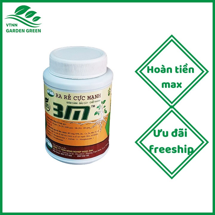 Phân bón kích rễ - ra rễ cực mạnh 3M - thuốc kích thích ra rễ hoa lan