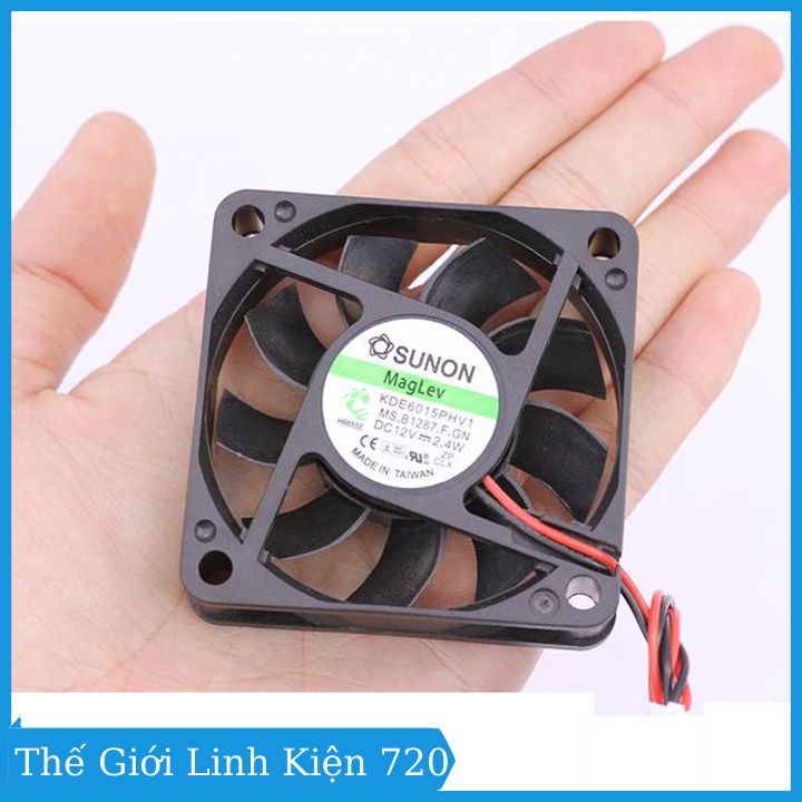 Quạt tản nhiệt Sunon 6X6X1.5cm 12VDC