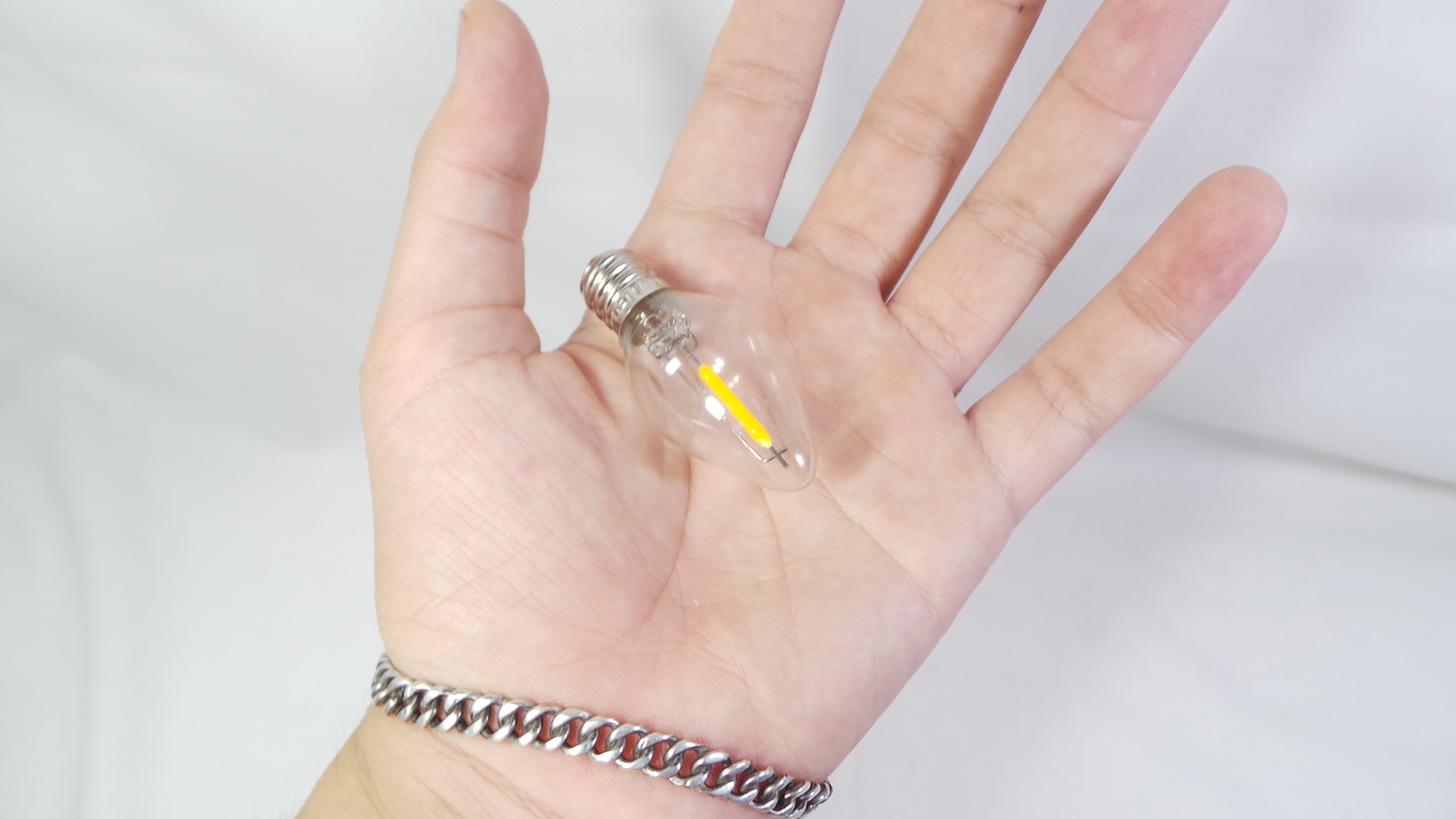Bóng đèn led trái ớt, cà na 1w, đuôi E12 (trong, vàng, đỏ trong, đỏ đục)