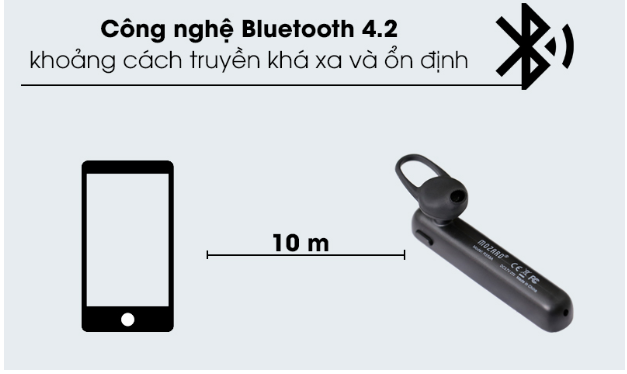 Tai nghe Bluetooth Mozard R558A Xám Đen