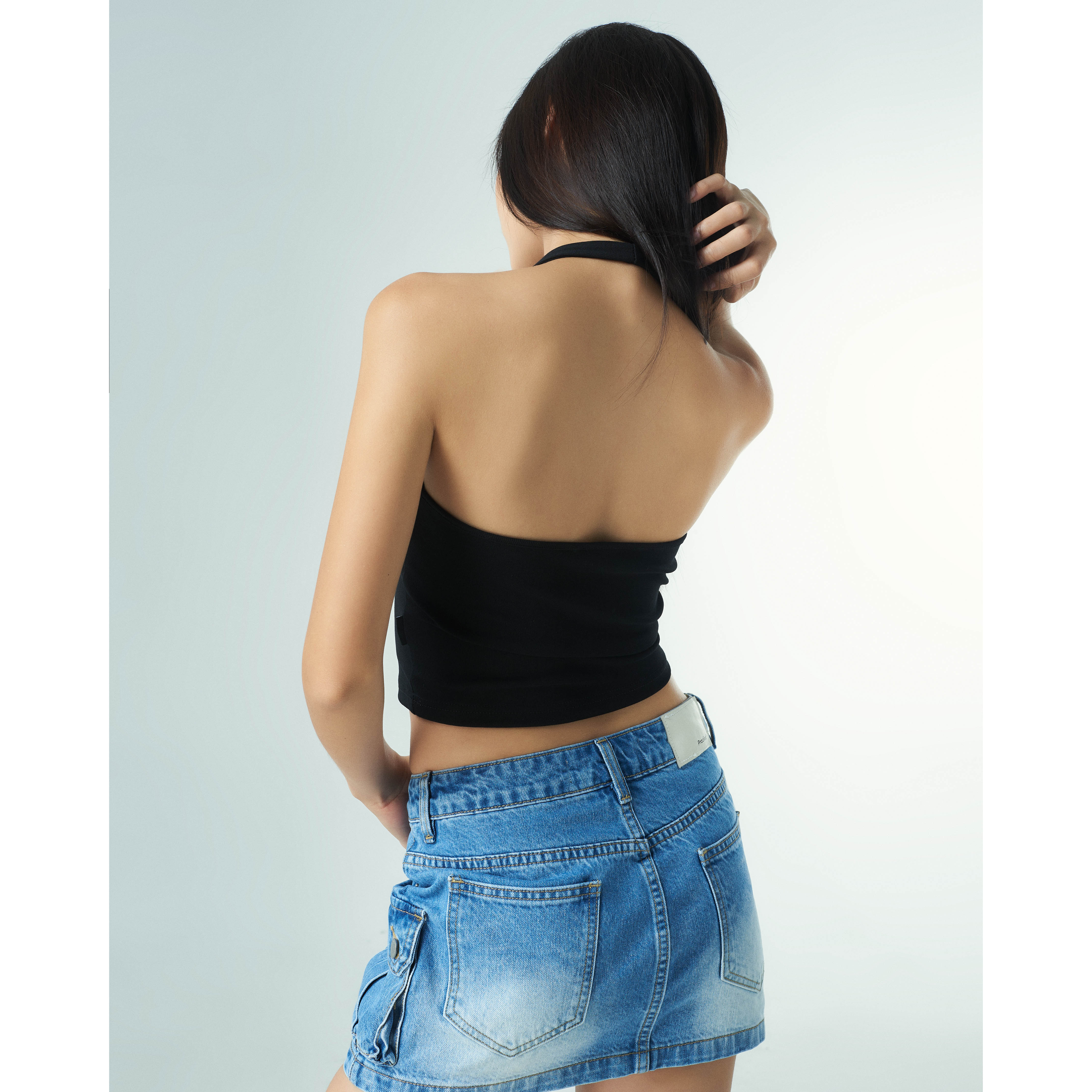 Áo Croptop Yếm PRADIES Basic Halterneck
