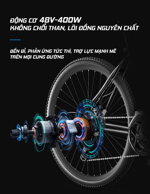 XE ĐẠP ĐIỆN THỂ THAO TRỢ LỰC  PHOENIX 999 MOUNTAIN (R26)