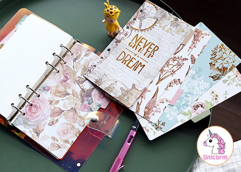 Tab 5 tấm Phân Trang Golden A5 cho Sổ Còng/Sổ Planner