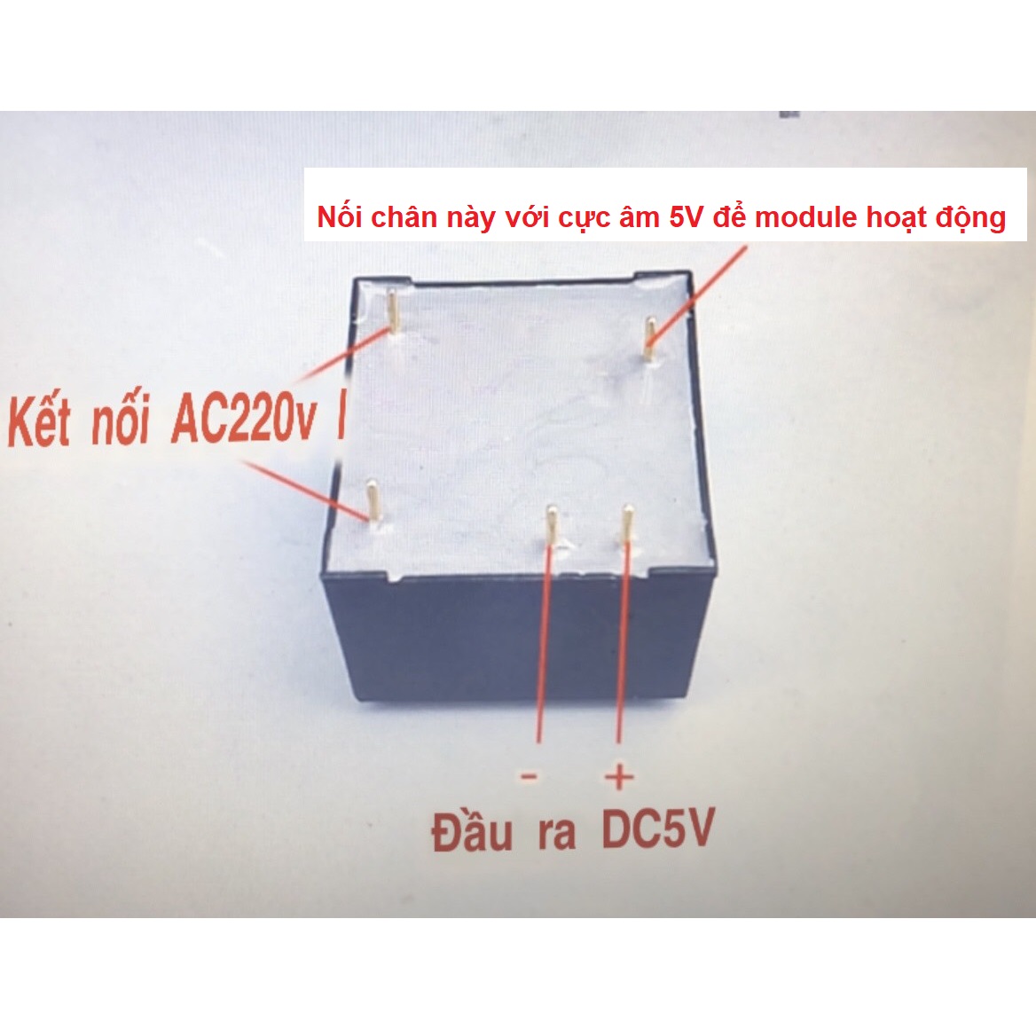 Module nguồn AC 220V sang DC 5V 2W hàn PCB