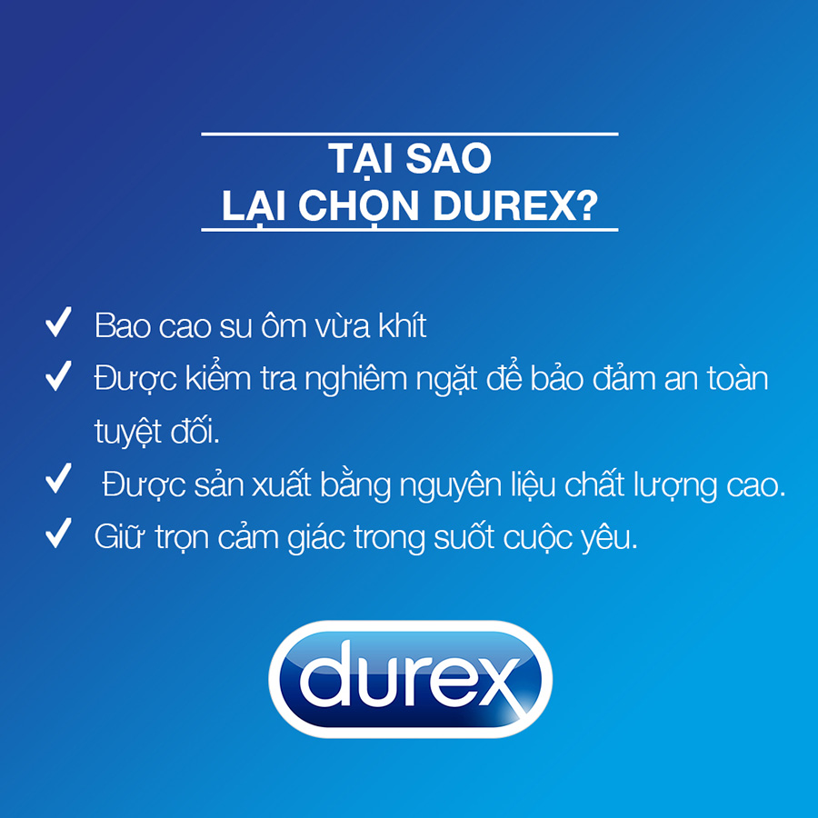 Bao cao su Durex Invisible 3 bao [ Che tên sản phẩm ]