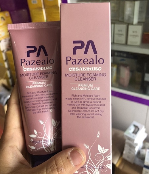 Sữa rửa mặt Pazealo giúp mụn, mờ vết thâm nám Hàn Quốc 100ml