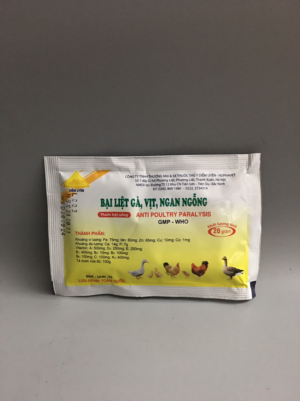 Bại liệt gà, vịt, ngan, ngỗng