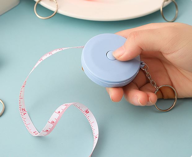 Móc Khóa Kèm Thước Dây Mini 1,5m  (Mẫu Mới)