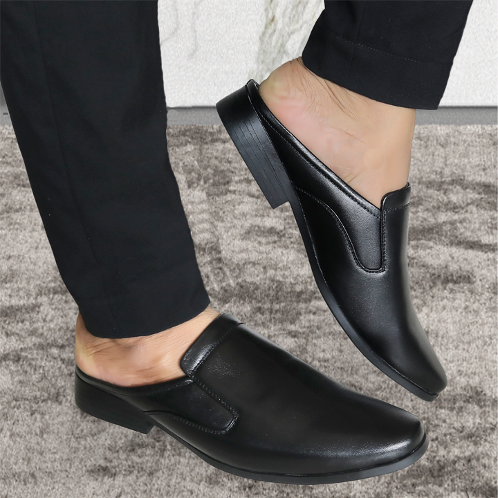 Dép nam bít mũi da bò cao cấp THBM266