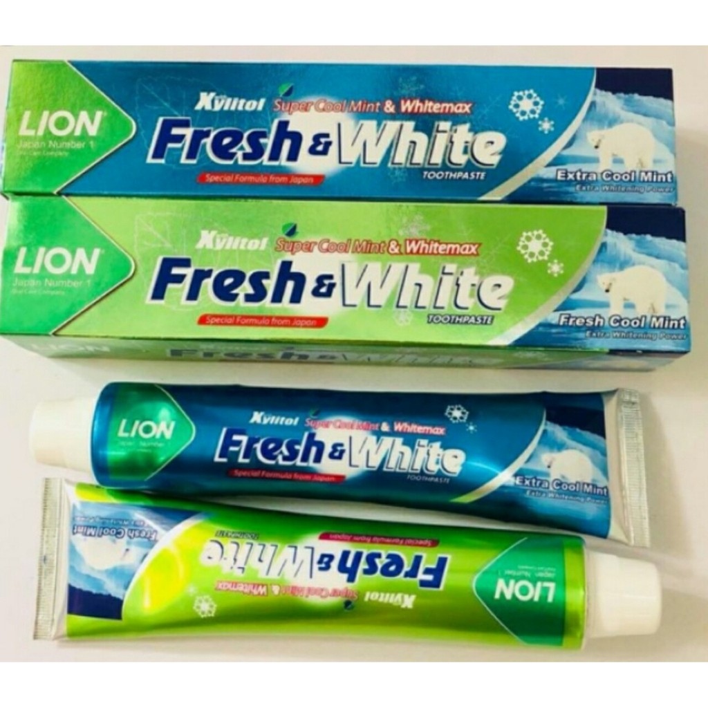 ✽❇□  Kem Đánh Răng Fresh   White - Fresh Cool Mint 160gr