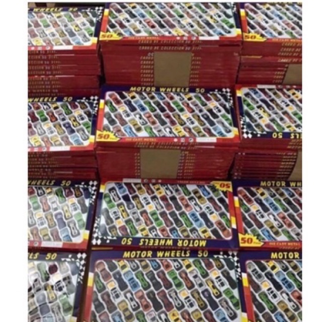 Combo 50 Xe Mô Hình Bằng Sắt Bánh Đà Cho Bé