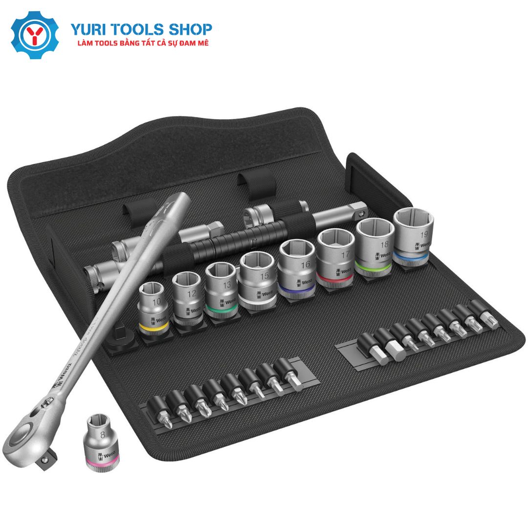 Bộ cần siết tròng cóc hệ mét wera - 05004048001