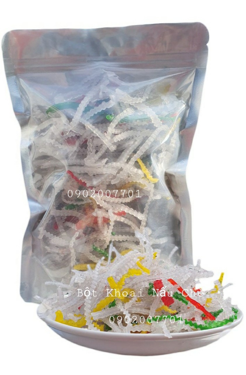 Bột khoai nấu chè răng cưa mix nhiều màu loại ngon 500g/1kg