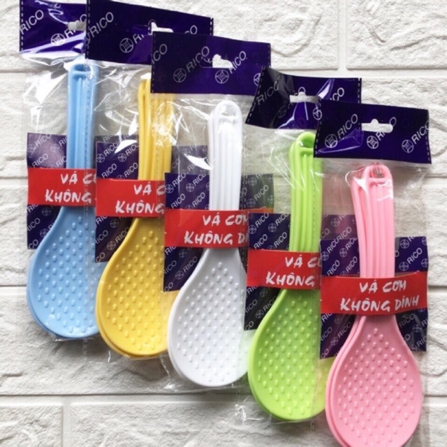{Sale} Vá cơm , muỗng múc cơm không dính Nhiều màu
