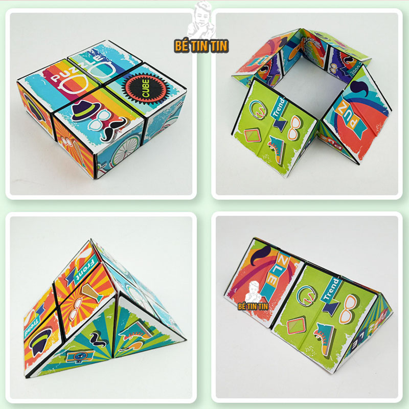 Đồ Chơi Khối Rubik 3D Thay Đổi Hình Dạng Độc Đáo Cho Trẻ Em