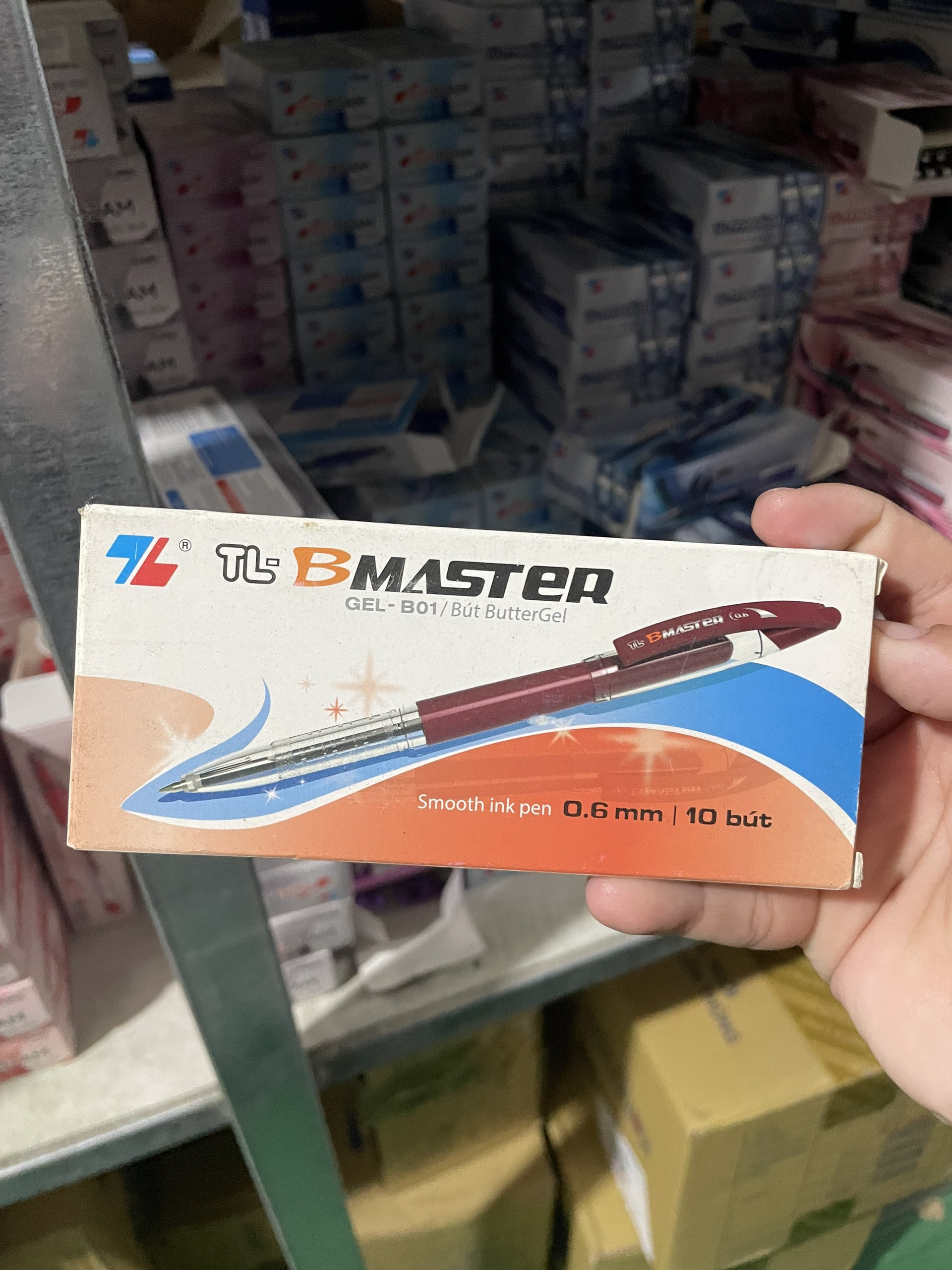 (Hộp 10 Cây) Bút Gel B Master Thiên Long 0.6mm GEL-B01