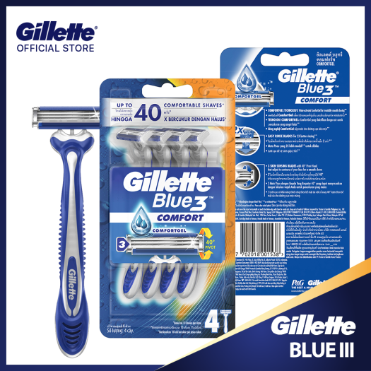 Dao Cạo Râu GILLETTE Blue 3 Comfort (4 Cây)