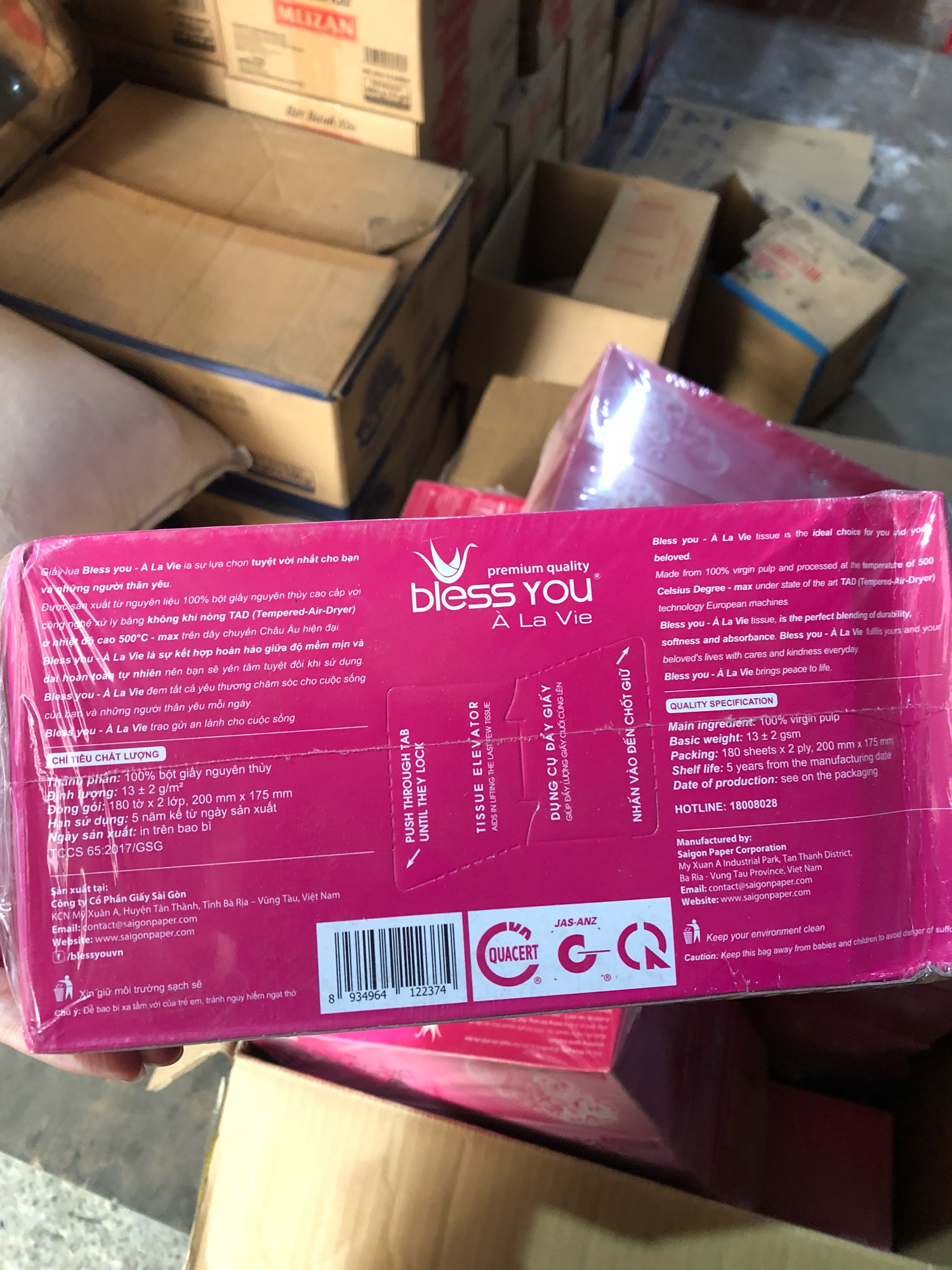 [HCM]Giấy lụa bless you Combo 3 hộp x 180 tờ
