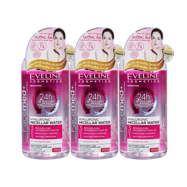 Nước tẩy trang Eveline Facemed+ dưỡng ẩm da