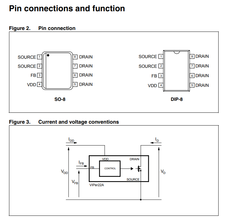 Combo 2 IC nguồn VIPer22A DIP-8