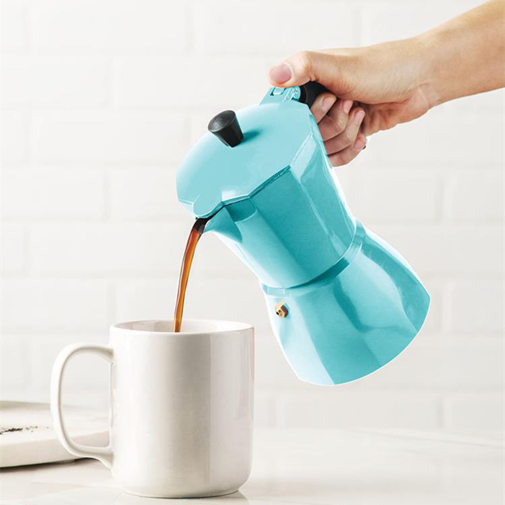 Bình pha cà phê ý moka espresso chất liệu nhôm 150ml 300ml bình cà phê moka b-f, máy pha espresso, mặt bếp bằng nhôm bền dành cho nhà bếp văn phòng