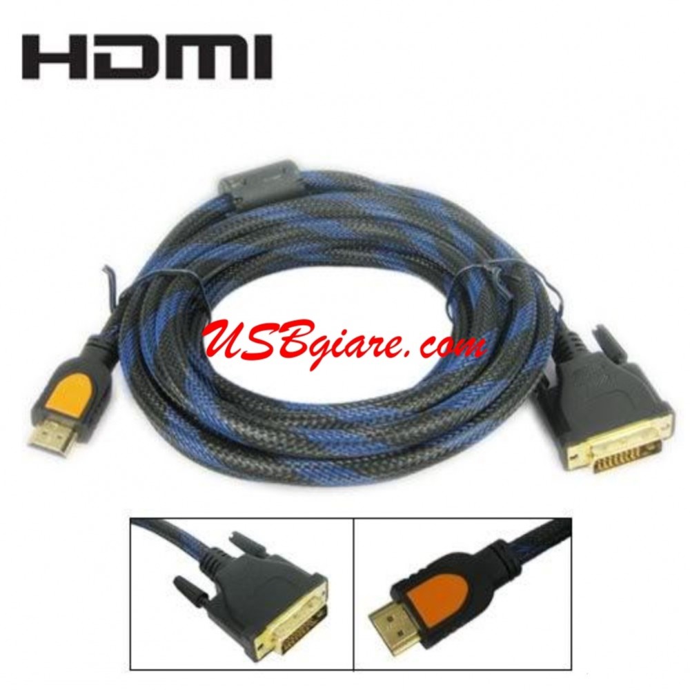 Cáp chuyển dvi sang hdmi 1.5m chuẩn dvi-d 24+1 dual link