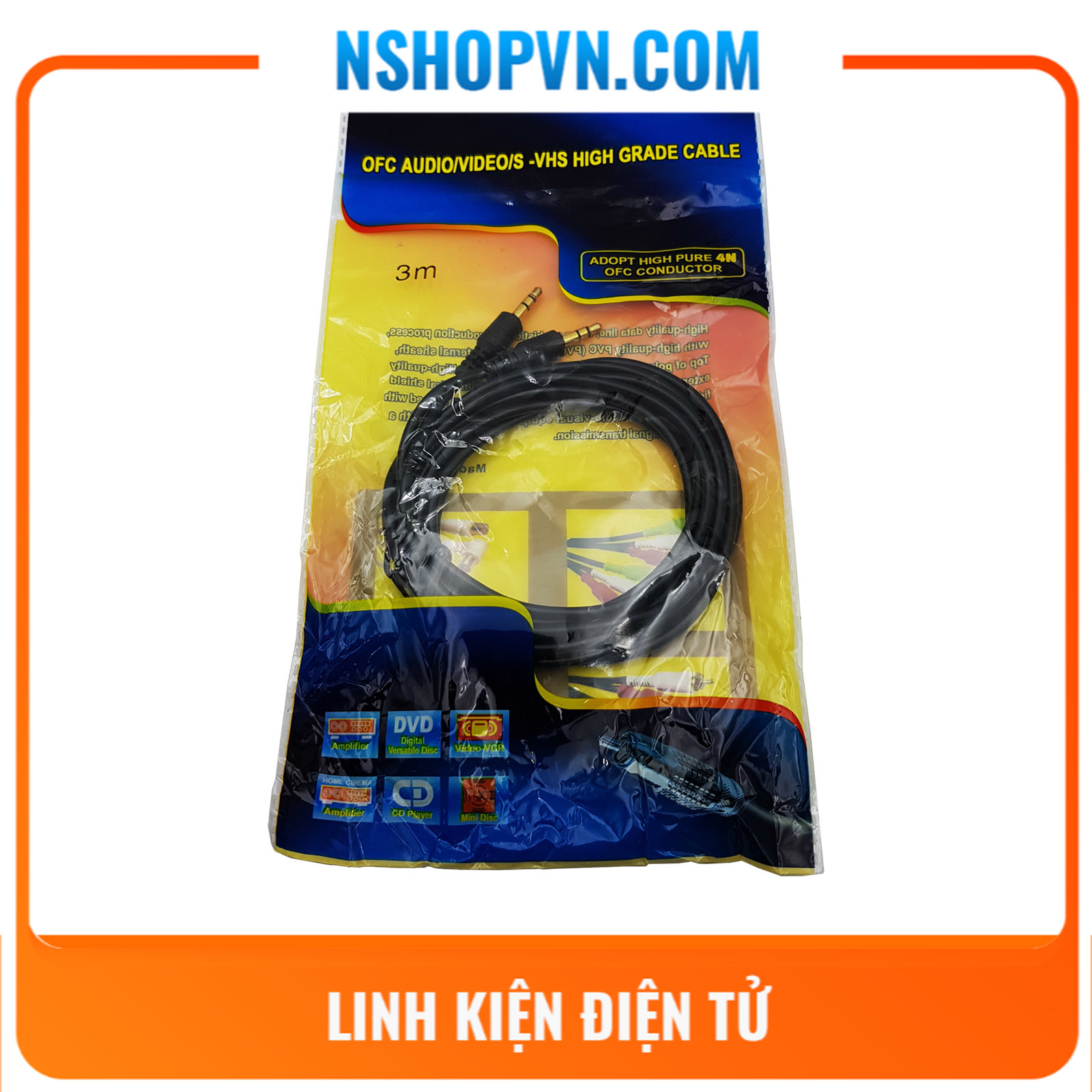 Dây cáp âm thanh AUX 3.5mm 1.5 mét - 3 mét