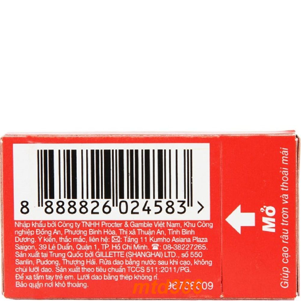 Gói 06 lưỡi lam Gillette Super Thin