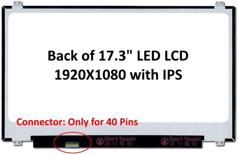 Màn hình laptop 17.3 inch led mỏng (Slim) 30 pin 40 pin FHD cho laptop DELL HP LENOVO ASUS ACER LG SAMSUNG