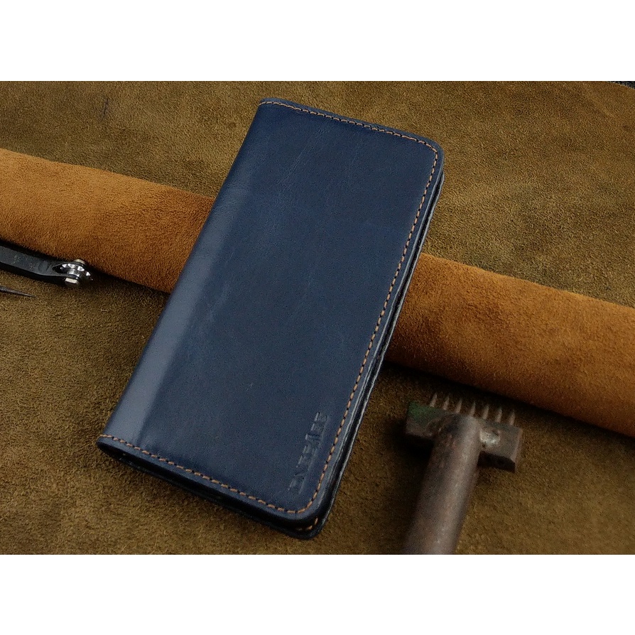 Bao Da Iphone 13 Pro Max Handmade Cổ Điển Da Bò Thật