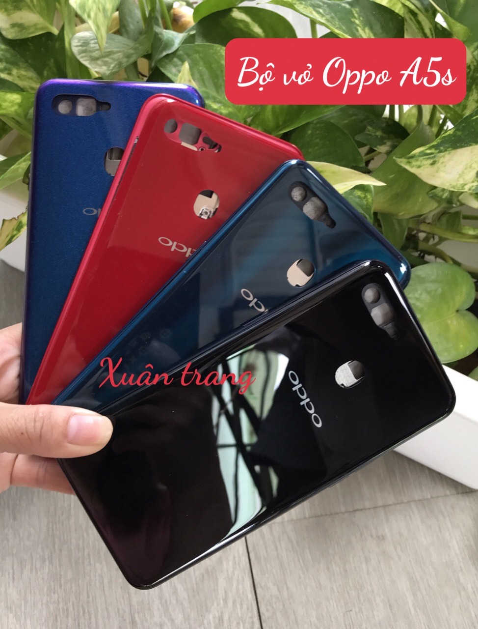 Bộ Vỏ Sườn Oppo A5s Zin Hàng Cao Cấp (kèm phím+kính camera)