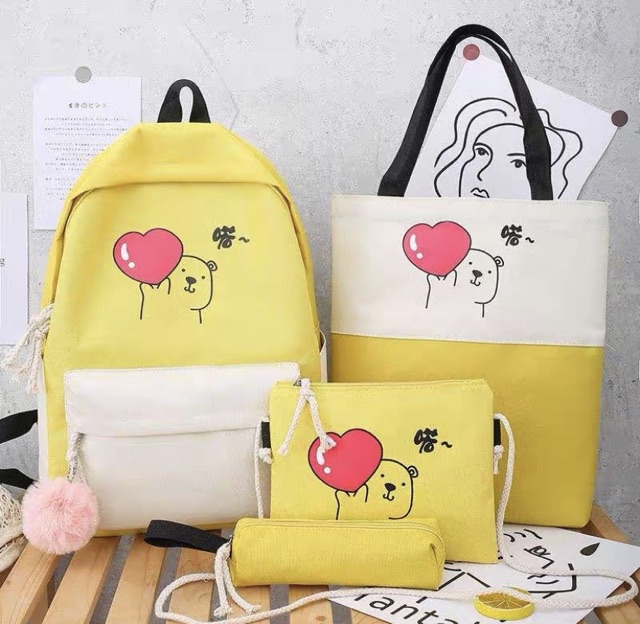 SET BALO 4 món - GẤU TIM
