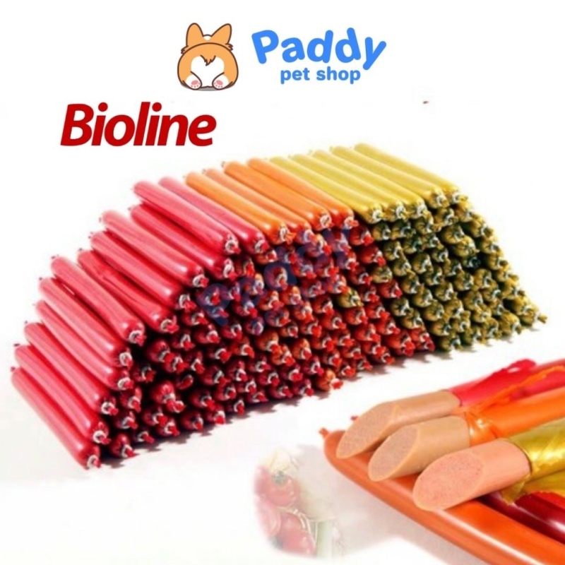 Đồ dùng cho thú cưng đồ ăn Đồ chơi❄❉✹ Xúc Xích Bioline Cho Chó Mèo Nhiều Vị Thơm Ngon