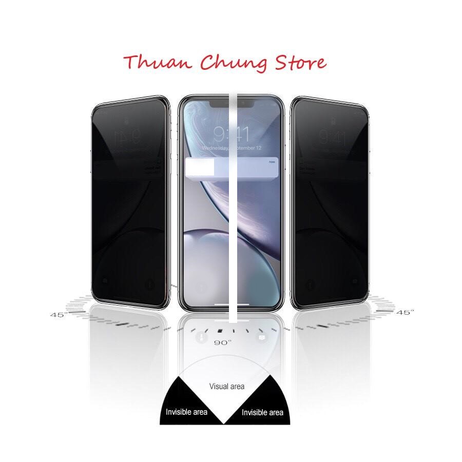[HCM]KÍNH CƯỜNG LỰC CHỐNG NHÌN TRỘM sử dụng cho màn hình dành cho iPhone 6 7 8 Plus X XS XR Xs Max 11/12/13/14( Pro / ProMax ) CAO CẤP - Phụ kiện điện thoại