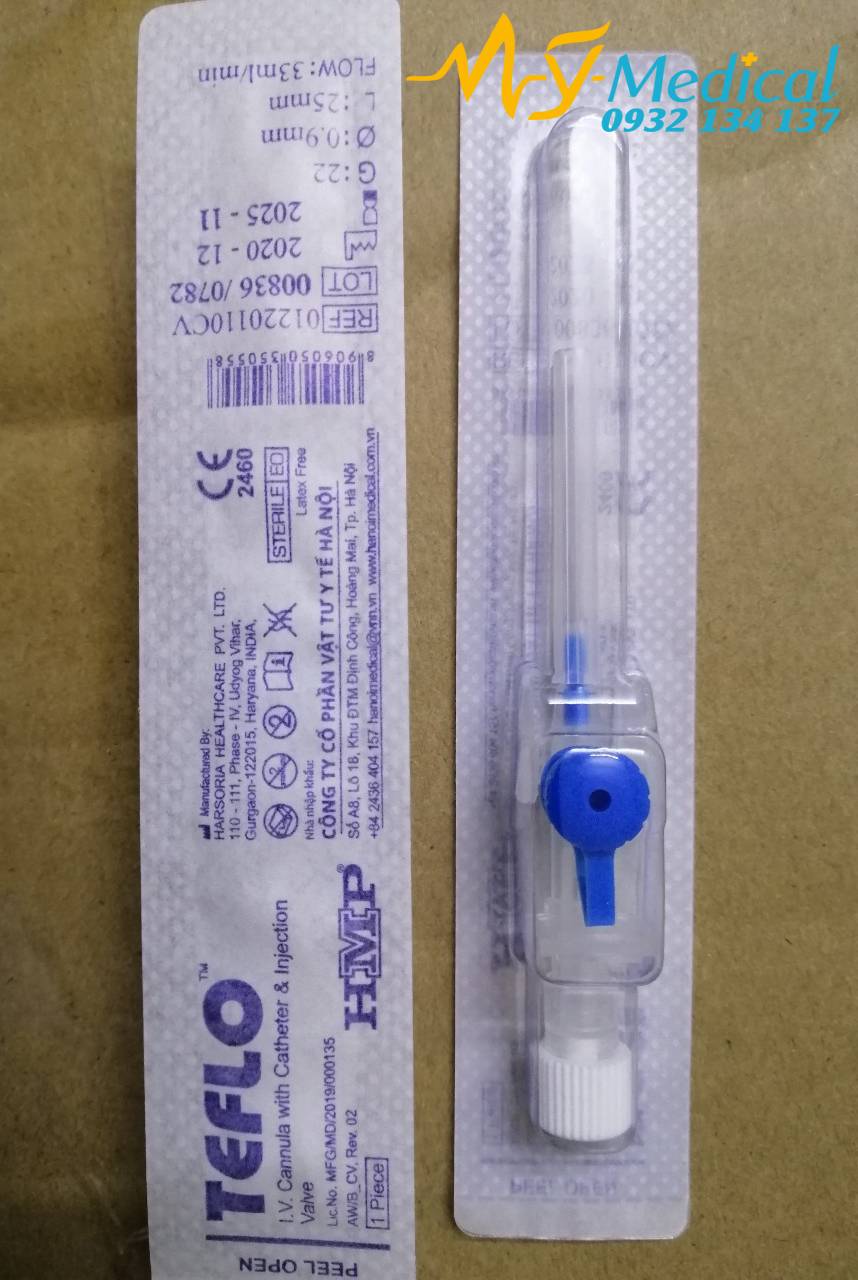 [HCM]Kim luồn tĩnh mạch Teflo (Hộp 100 cây)