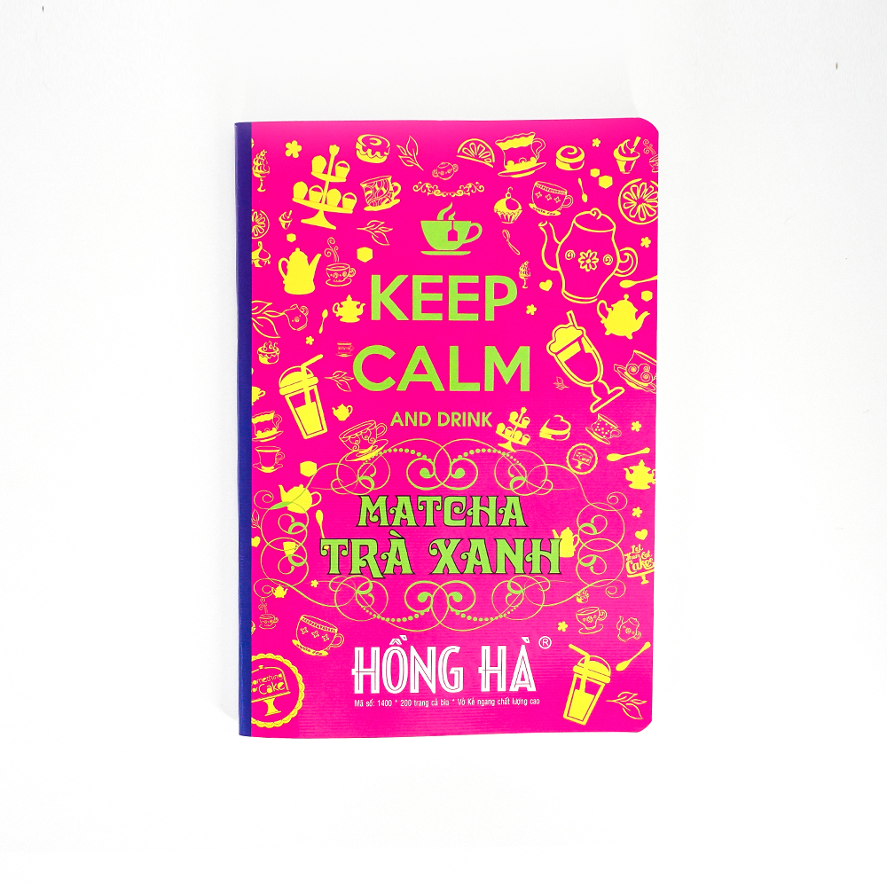 Vở kẻ ngang 200 trang Keep Calm Trà Xanh 1400
