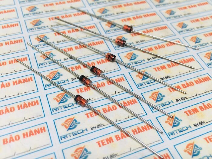 Combo 20 chiếc 1n4734a, 1n4734 diode zenner 5.6v 1w