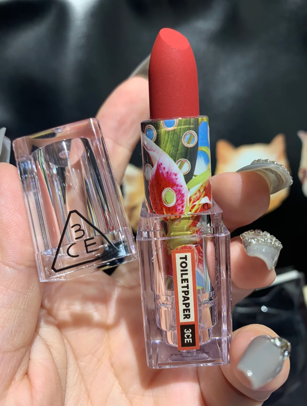 [3CE X Toiletpaper] Son Thỏi 3CE Soft Matte Lipstick (Sensual Breeze - Azure Pink - Cold Space)