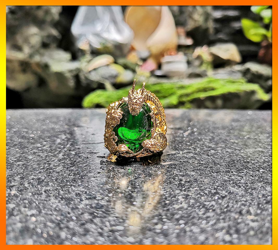 Nhẫn Ngọc Rồng Vàng - Ngọc Bích