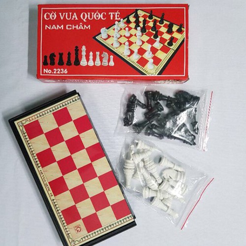 Bộ cờ vua quốc tế hàng đẹp loại 1 chất lượng cao,Cờ vua đế nam châm tiện lợi khi chơi cùng bạn bè