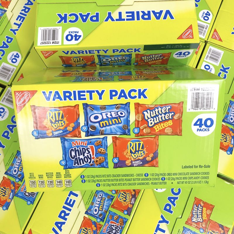 Bánh ritz 40 gói (5 loại bánh nổi tiếng của ritz)