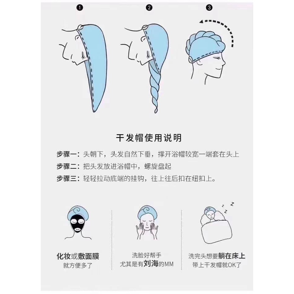 KHĂN QUẤN ĐẦU SIÊU THẤM, TIỆN ÍCH LÀM KHÔ TÓC Ủ TÓC ĐA NĂNG