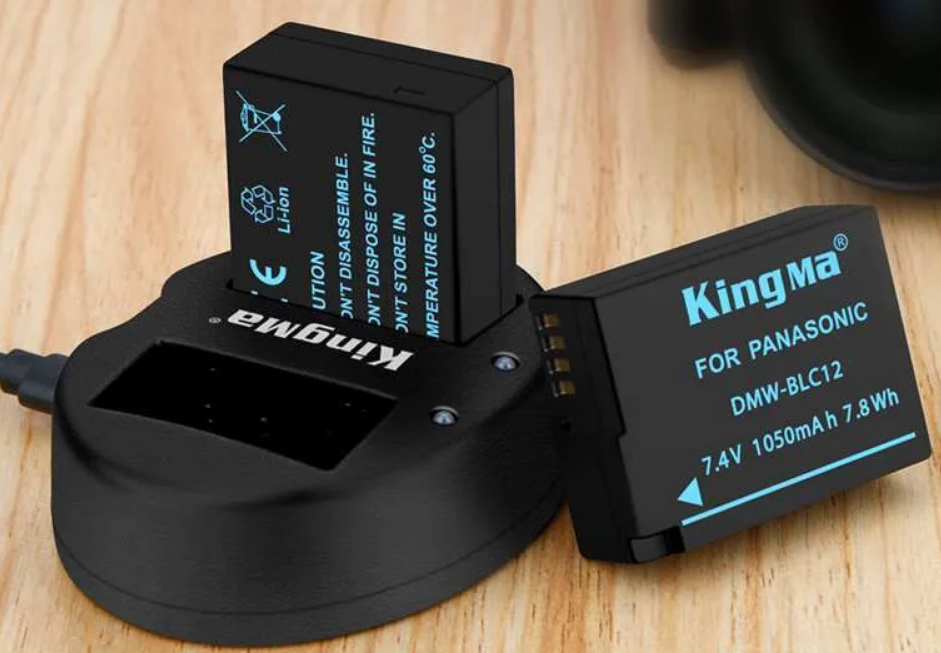 Bộ 2 pin 1 sạc đôi Kingma cho Pin DMW-BLC12