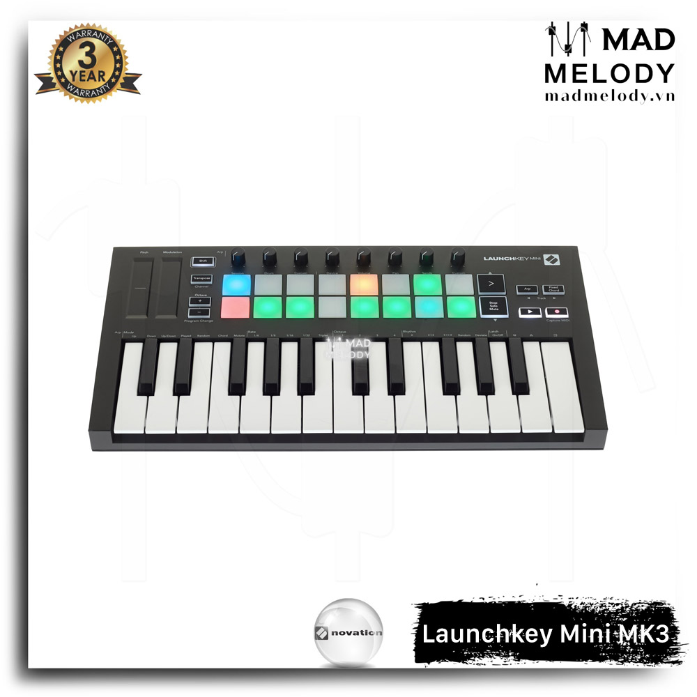 Novation Launchkey Mini MK3 MIDI Keyboard [đàn soạn nhạc nhỏ gọn đời 3 25 phím mini NEW]